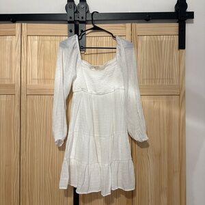 Elegant White Women's Dress